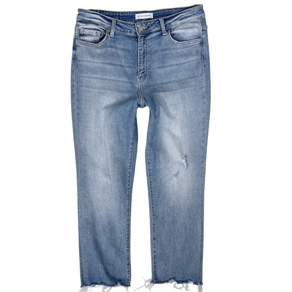 Flying Monkey Polite High Rise Straight Jeans 31 90s Vibe Retro Boho Festival
